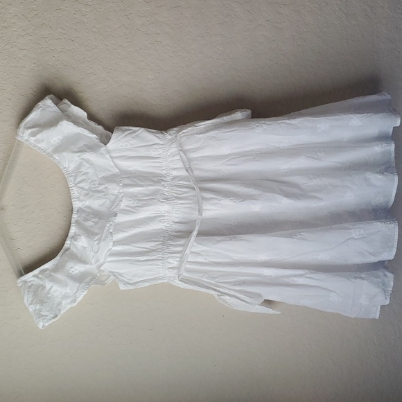 Torrid 2X white fit & flare floral embroidered dress with belt and pocke… - Picture 6 of 8